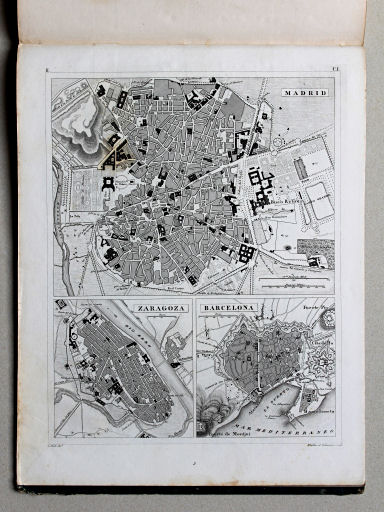Brockhaus, Bilder-Atlas Conversations-Lexikon, II, 1856
2 (42). Madrid, Zaragoza, Barcelona