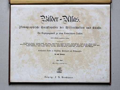 Brockhaus, Bilder-Atlas, Ikonographische Encyclopädie, VIII, ca. 1878
Titelpagina / Title page