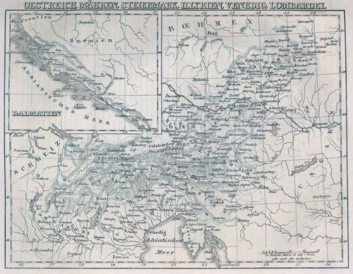 Brockhaus, Bilder-Conversations-Lexikon, 1837-1841
3.370. Oestreich, Mähren, Steiermark, Illyrien, Venedig, Lombardei