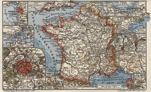 Brockhaus' Kleines Konversations-Lexikon, 1911
1.606a. Frankreich&nbsp;I