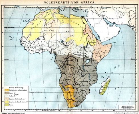 Brockhaus' Konversations-Lexikon, 1894-1897
1.181. Afrika, Völkerkarte