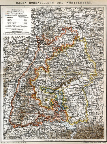 Brockhaus' Konversations-Lexikon, 1894-1897
2.258. Baden, Hohenzollern und Württemberg