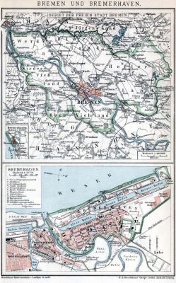 Brockhaus' Konversations-Lexikon, 1894-1897
3.490. Bremen und Bremerhaven