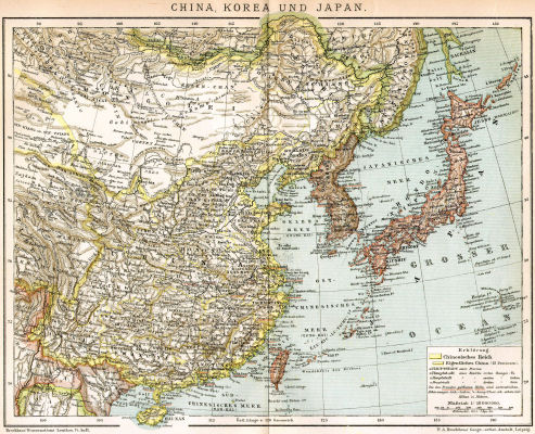 Brockhaus' Konversations-Lexikon, 1894-1897
4.190. China, Korea und Japan