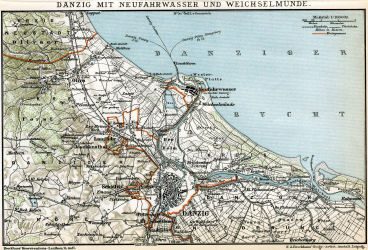 Brockhaus' Konversations-Lexikon, 1894-1897
4.796. Danzig mit Neufahrwasser und Weichselmünde