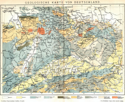 Brockhaus' Konversations-Lexikon, 1894-1897
5.115. Geologische Karte von Deutschland