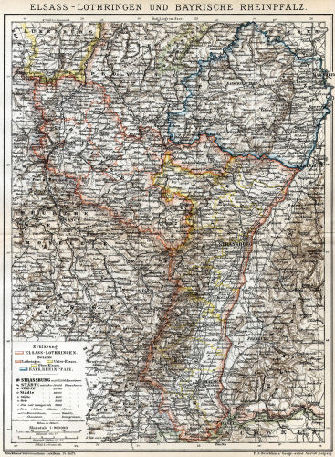 Brockhaus' Konversations-Lexikon, 1894-1897
6.45. Elsass-Lothringen und Bayrische Rheinpfalz