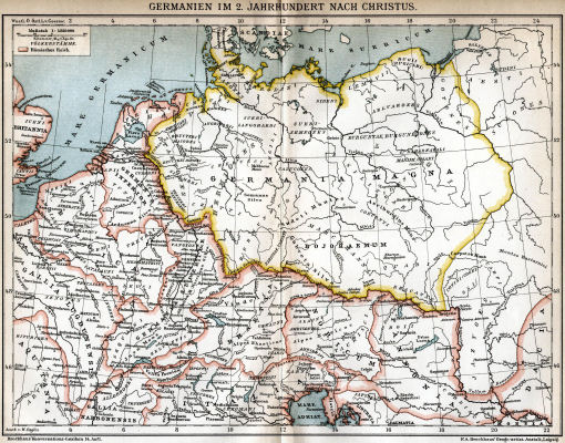 Brockhaus' Konversations-Lexikon, 1894-1897
7.862. Germanien im 2. Jahrhundert nach Christus