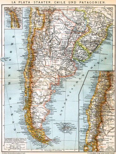 Brockhaus' Konversations-Lexikon, 1894-1897
10.976. La Plata-Staaten, Chile und Patagonien