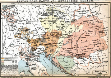 Brockhaus' Konversations-Lexikon, 1894-1897
12.728. Historische Karte von Österreich-Ungarn