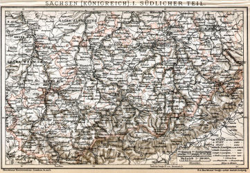 Brockhaus' Konversations-Lexikon, 1894-1897
14.135. Sachsen [Königreich]. I. Südlicher Teil