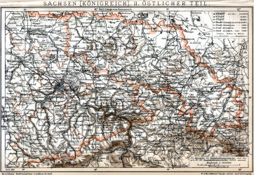 Brockhaus' Konversations-Lexikon, 1894-1897
14.137. Sachsen [Königreich]. II. Östlicher Teil