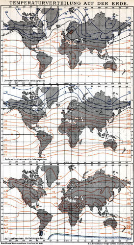 Brockhaus' Konversations-Lexikon, 1894-1897
15.694. Temperaturverteilung auf der Erde