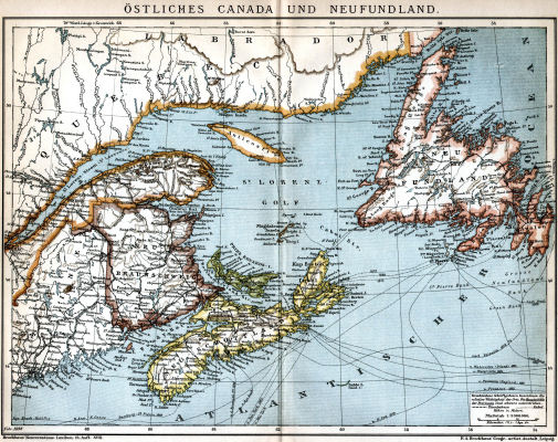 Brockhaus' Konversations-Lexikon, 1894-1897
17.246. Östliches Canada und Neufundland