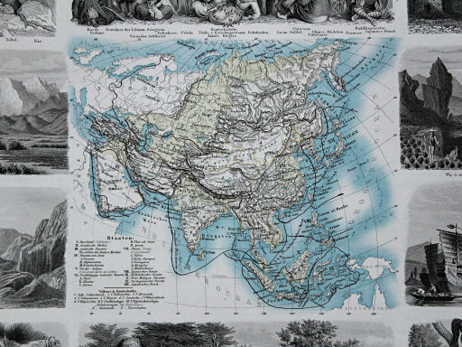 Leeder, Illustrirter Handatlas, 1863
4. Asien
