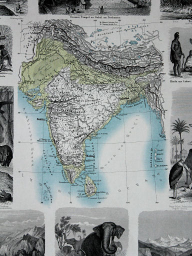 Leeder, Illustrirter Handatlas, 1863
5. Vorderindien