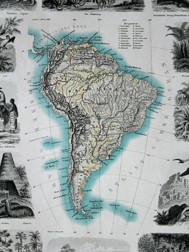 Leeder, Illustrirter Handatlas, 1863
9. Südamerika