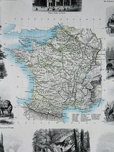 Leeder, Illustrirter Handatlas, 1863
11. Frankreich