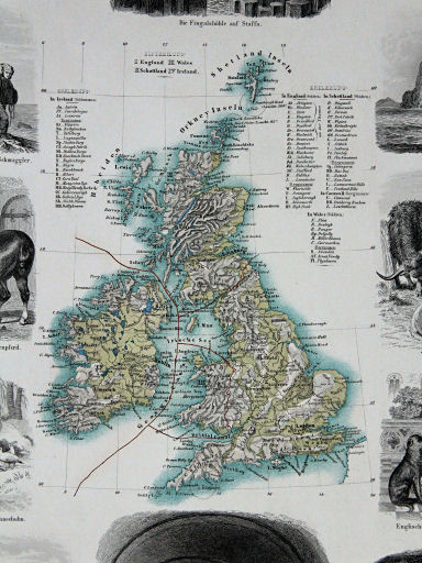 Leeder, Illustrirter Handatlas, 1863
12. Grossbritannien und Ireland