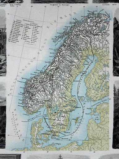 Leeder, Illustrirter Handatlas, 1863
15. Schweden und Norwegen