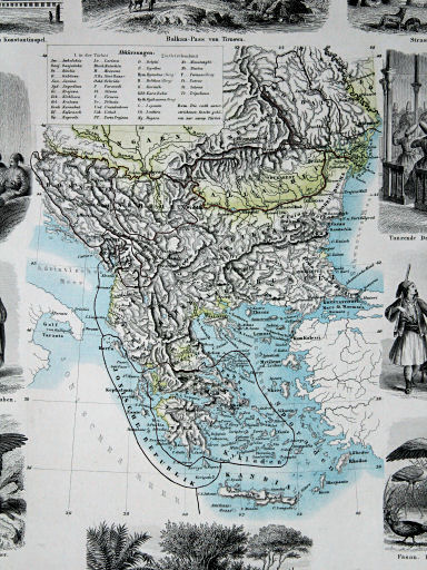 Leeder, Illustrirter Handatlas, 1863
17. Türkei und Griechenland