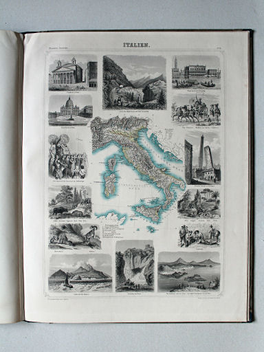 Leeder, Illustrirter Handatlas, 1863
18. Italien