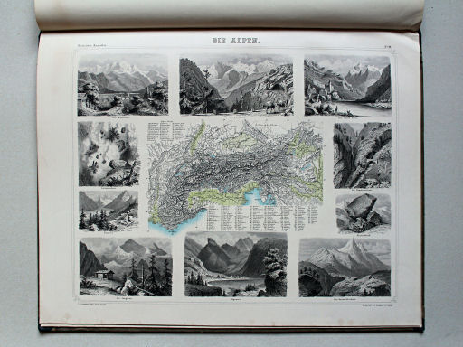 Leeder, Illustrirter Handatlas, 1863
19. Die Alpen