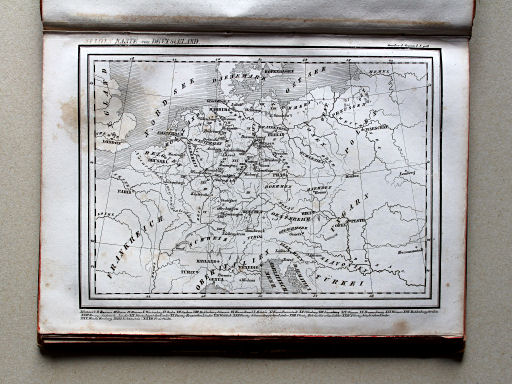 Scheible, Atlas zum Conversations-Lexikon der Gegenwart, 1842
1.928. Staaten Karte von Deutschland