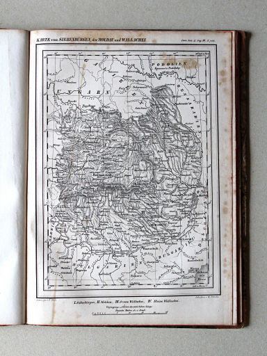 Scheible, Atlas zum Conversations-Lexikon der Gegenwart, 1842
3.702. Karte von Siebenbürgen, der Moldau und Wallachei
