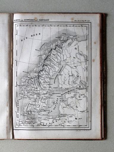 Scheible, Atlas zum Conversations-Lexikon der Gegenwart, 1842
3.930. Karte von Schweden und Norwegen