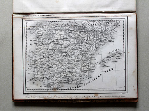 Scheible, Atlas zum Conversations-Lexikon der Gegenwart, 1842
4.1209. Karte von Spanien und Portugal