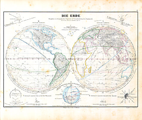 Atlas zu Humboldt's Kosmos (1854)
4. Die Erde