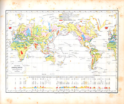 Atlas zu Humboldt's Kosmos (1854)
9. Geologische Erdkarte nach Ami Boué und Johnston