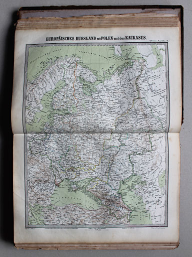 Bromme, Illustrirter Hand-Atlas, 1862
10. Europäisches Russland mit Polen und dem Kaukasus