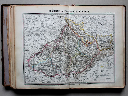Bromme, Illustrirter Hand-Atlas, 1862
23. Mähren & Oesterr. Schlesien
