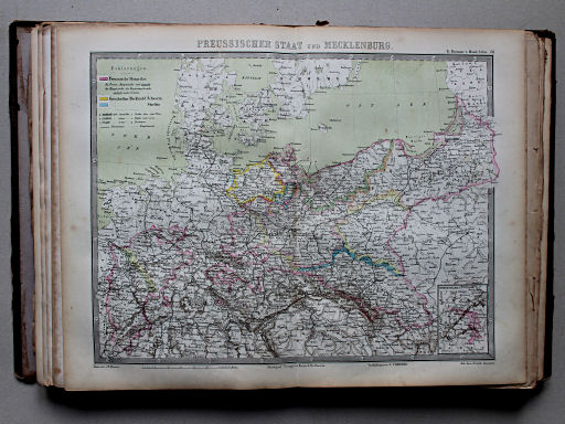 Bromme, Illustrirter Hand-Atlas, 1862
28. Preussischer Staat und Mecklenburg