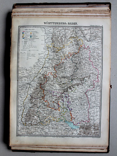 Bromme, Illustrirter Hand-Atlas, 1862
30. Württemberg u. Baden