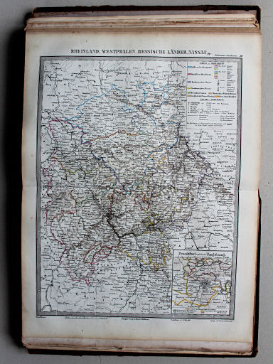 Bromme, Illustrirter Hand-Atlas, 1862
39. Rheinland, Westphalen, Hessische Länder, Nassau pp.