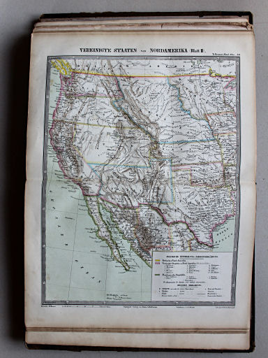 Bromme, Illustrirter Hand-Atlas, 1862
44. Vereinigte Staaten von Nord-Amerika (Blatt II)