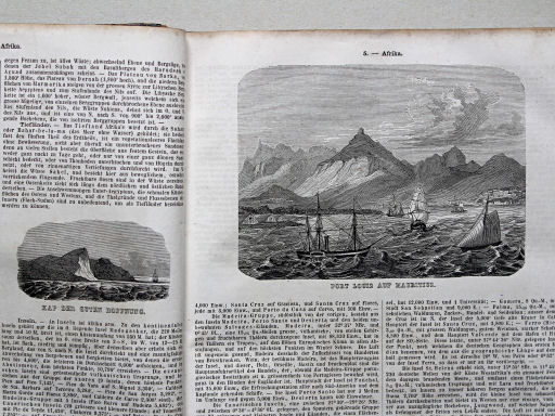 Bromme, Illustrirter Hand-Atlas, 1862
5.2. Kap der Guten Hoffnung
5.3 Port Louis auf Mauritius