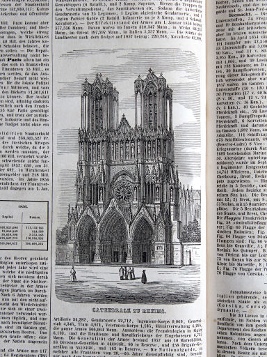 Bromme, Illustrirter Hand-Atlas, 1862
16.10. Cathedrale zu Rheims