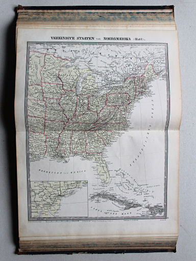 Reuschle, Illustrirter Volks-Atlas, 1875
10. Vereinigte Staaten von Nordamerika (Blatt I)