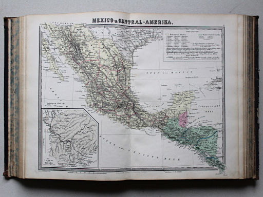Reuschle, Illustrirter Volks-Atlas, 1875
12. Mexico u. Central-Amerika