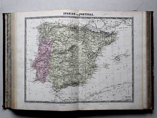 Reuschle, Illustrirter Volks-Atlas, 1875
24. Spanien und Portugal