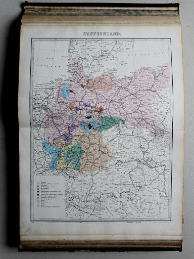 Reuschle, Illustrirter Volks-Atlas, 1875
31. Deutschland [politisch]