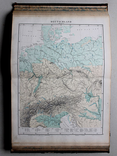 Reuschle, Illustrirter Volks-Atlas, 1875
32. Deutschland (physikalisch)