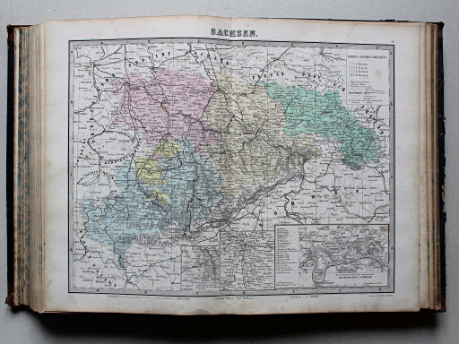 Reuschle, Illustrirter Volks-Atlas, 1875
42. Sachsen