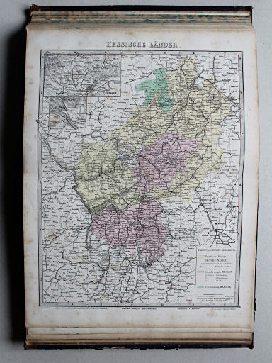 Reuschle, Illustrirter Volks-Atlas, 1875
43. Hessische Länder
