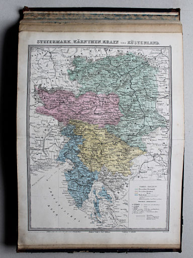 Reuschle, Illustrirter Volks-Atlas, 1875
50. Steiermark, Kärnten, Krain und Küstenland