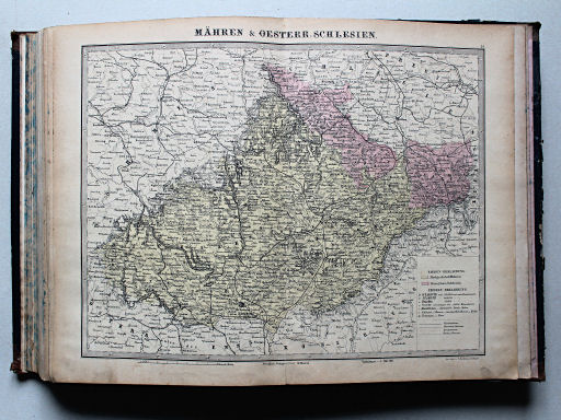 Reuschle, Illustrirter Volks-Atlas, 1875
52. Mähren & Oesterr. Schlesien
